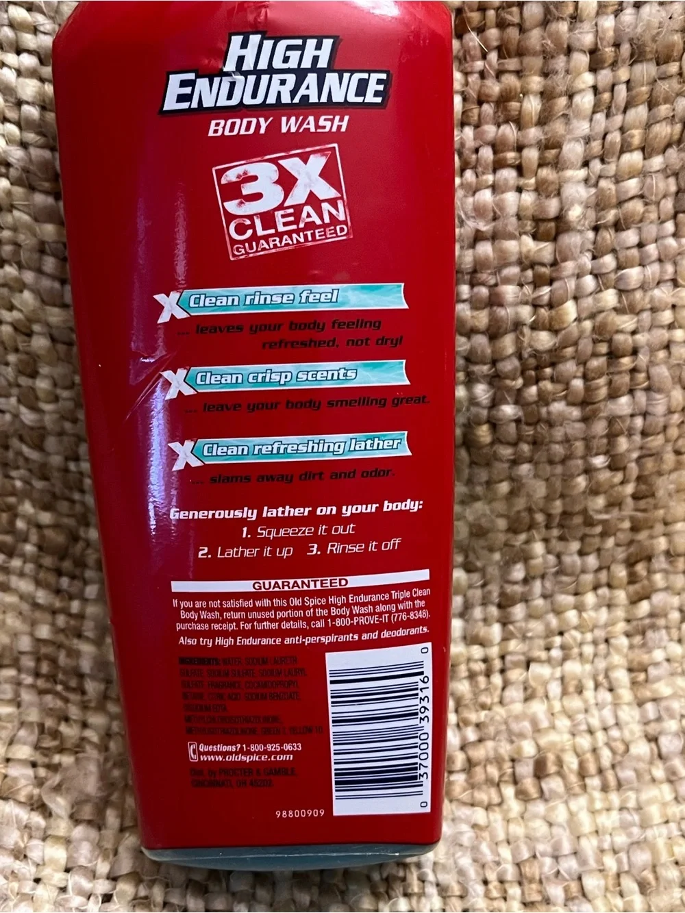 Vintage Old Spice High Endurance Body Wash Pure Sport 18 fl oz Discontinued.